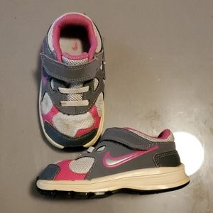 Baby girl Nike sneakers size 6c Pink Grey